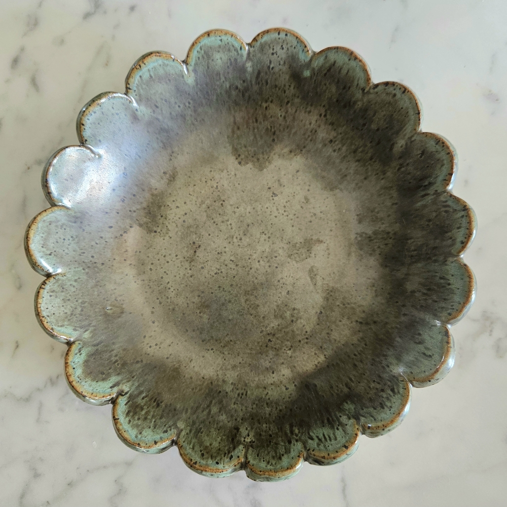 Scalloped Ceramic Bowl